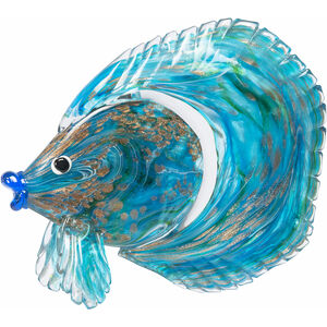 Railay Blue Art Glass Sculpture