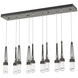 Link 10 Light 44.5 inch Natural Iron Pendant Ceiling Light, Rectangular
