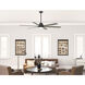 Gravity 72 inch Matte Black with Dark Gray Oak/Matte Black Blades Ceiling Fan