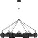 Lisa McDennon Raffi LED 48 inch Carbon Black Chandelier Ceiling Light