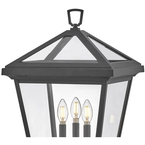 Alford Place 3 Light 25.75 inch Museum Black Outdoor Pier Mount, Estate Series