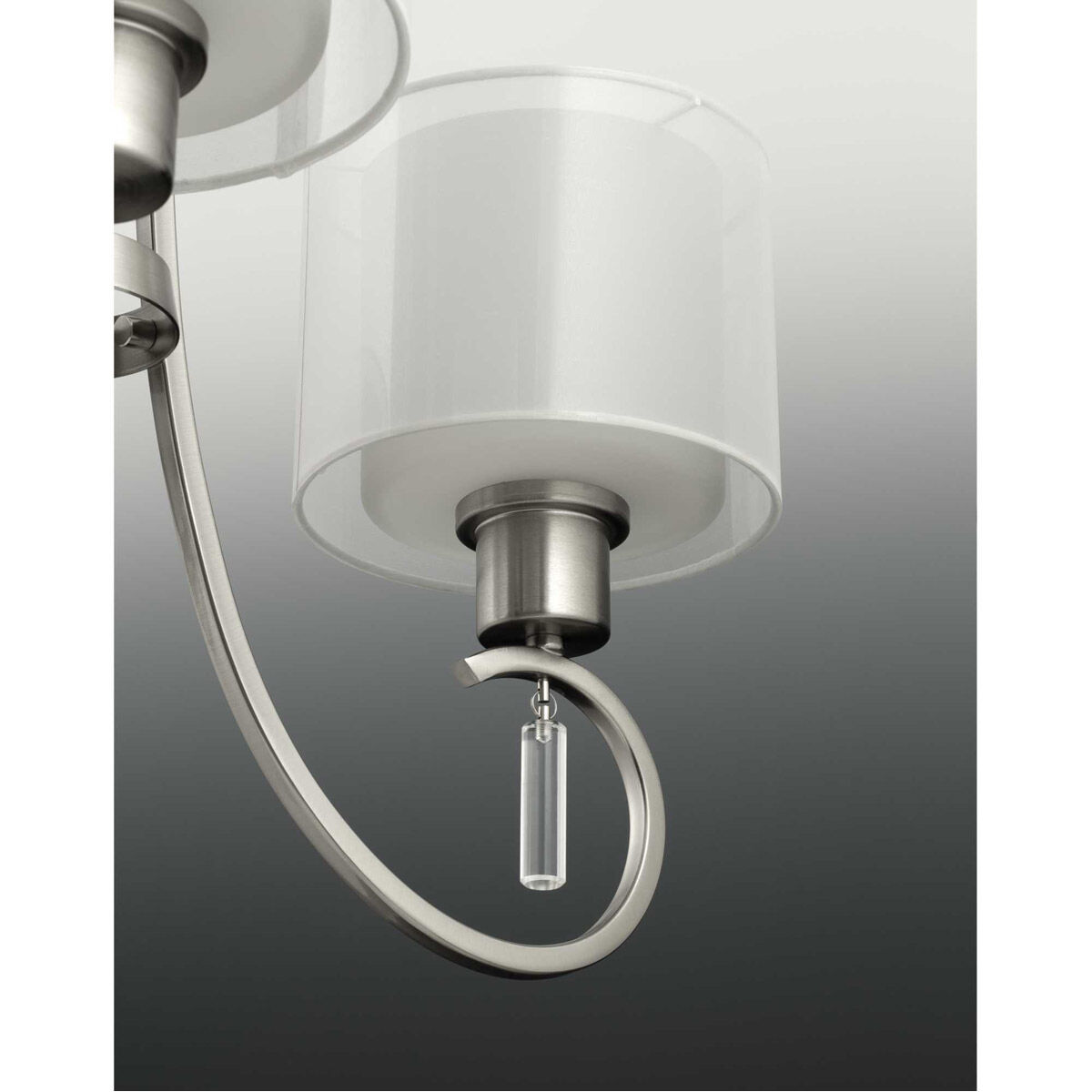 Gladden Pl 3 Light 22 inch Brushed Nickel Chandelier Ceiling Light