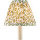 Maiden Fern Green and Ivory 6 inch Tapered Chandelier Shade