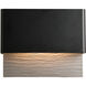 Stratum LED 7.4 inch Coastal Black and Coastal Burnished Steel Outdoor Sconce in Coastal Black/Coastal Burnished Steel