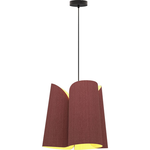 Julieta 19.8 inch Violet Pendant Ceiling Light in Violet/Ash, 20 in, WEP Collection