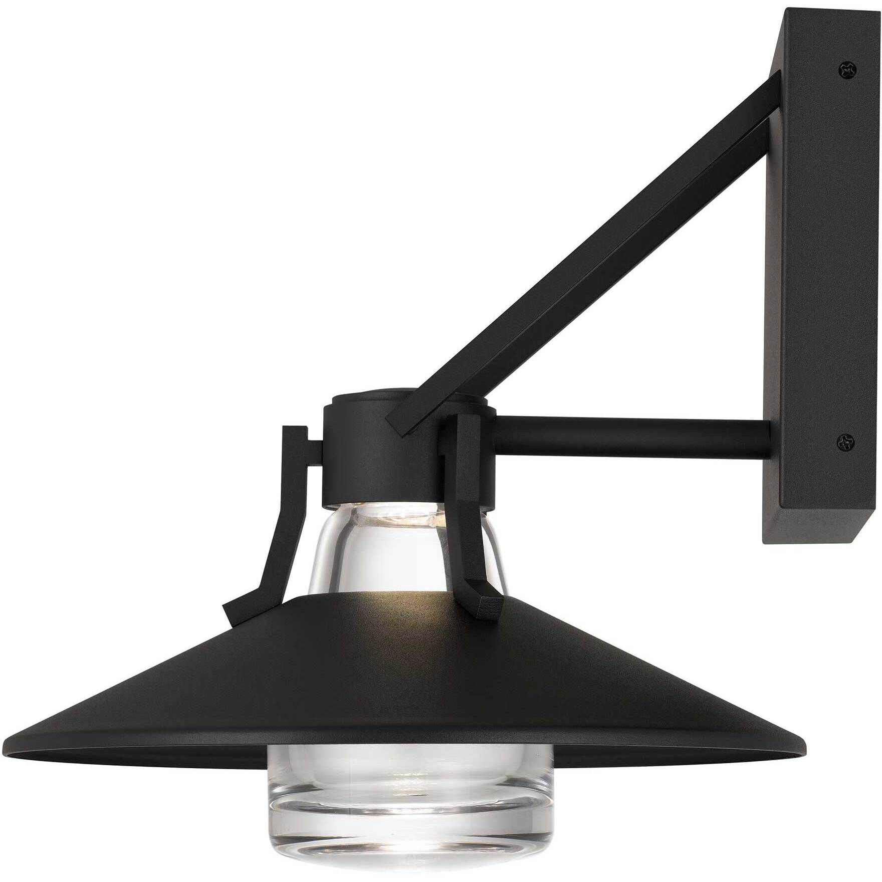 Radiant LED 10.5 inch Sand Black Outdoor Wall Sconce