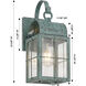 Durham 1 Light 12.5 inch Verde Green Outdoor Sconce in Clear Glass, Brass Traditions by Innovations Lighting