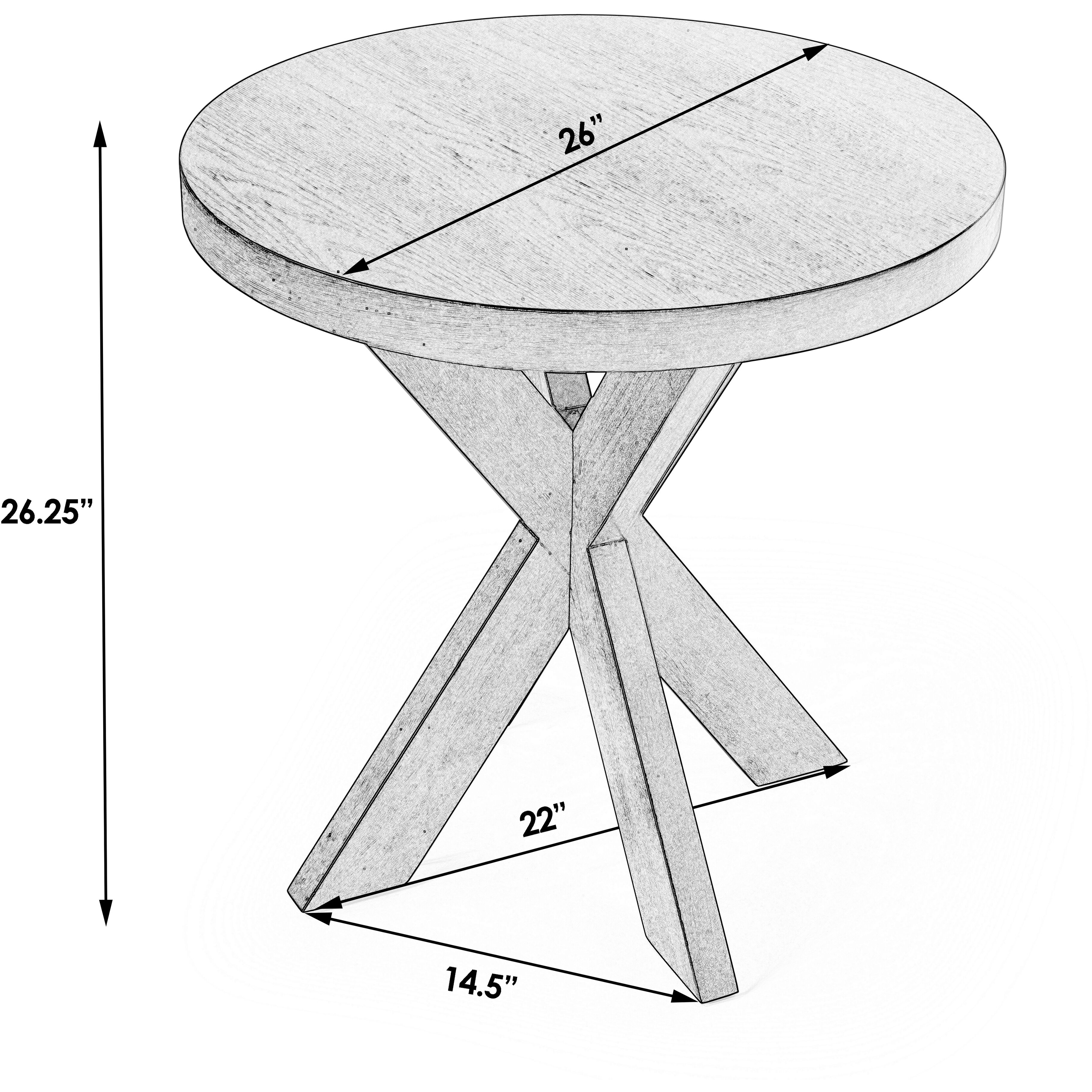 Pendleton Round 26"W End Table in Antique Cherry