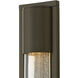 Mist Outdoor Wall Mount Lantern in Bronze, Medium