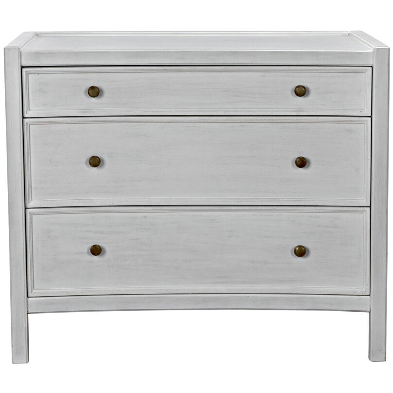 Hampton 36 X 31 inch White Wash Side Table