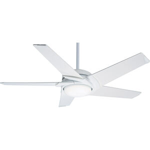 Stealth 54 inch Snow White with Hi-Gloss Snow White, Hi-Gloss Snow White Blades Ceiling Fan