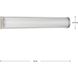 Barril LED LED 32 inch Brushed Nickel Vanity Light Wall Light