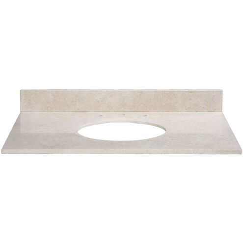 Stone Top 37 X 22 X 1 inch Beige Vanity Top in Galala Beige Marble, Undermount Sink