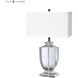 Crystal 27 inch 150.00 watt Clear Table Lamp Portable Light in Incandescent, 3-Way