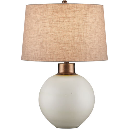 Olano 27.75 inch 150 watt Off-White/Metallic Gold Table Lamp Portable Light