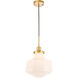 Lyle 1 Light 11 inch Brass Pendant Ceiling Light