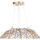 Cheshire 8 Light 30 inch Gold Leaf Chandelier Ceiling Light, Large