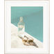 Summer Chill Turquoise and Beige and Green Framed Art