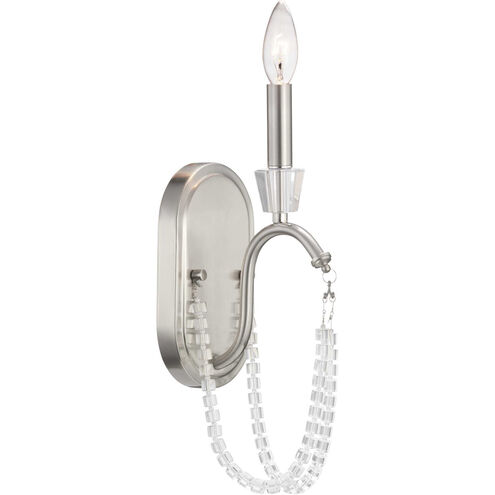 Stratham 1 Light 4.5 inch Brushed Nickel Wall Bracket Wall Light, Design Series