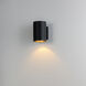 Outpost LED 7.25 inch Black Outdoor Wall Mount