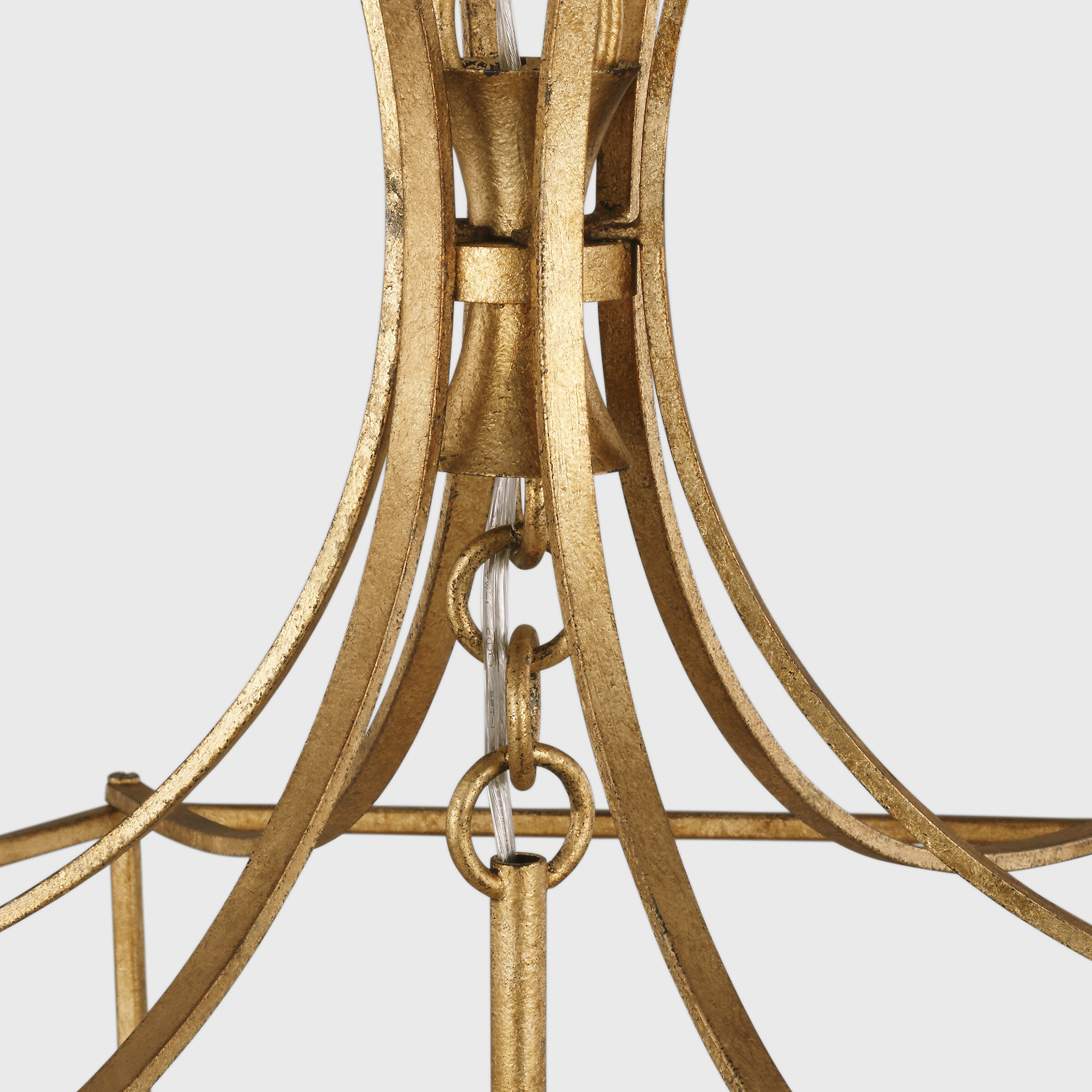 AH by Alexa Hampton Bantry House 6 Light 22 inch Antique Gild Lantern Pendant Ceiling Light