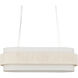 Monreale 5 Light 39.5 inch White/Sugar White Oval Chandelier Ceiling Light