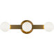 Pizzazz Wall Sconce Wall Light in Aged Gold Brass