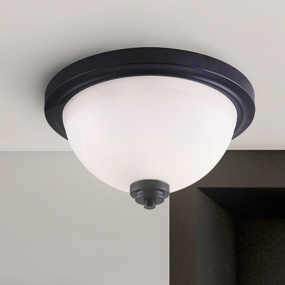 Portia 2 Light 13 inch Matte Black Flush Mount Ceiling Light