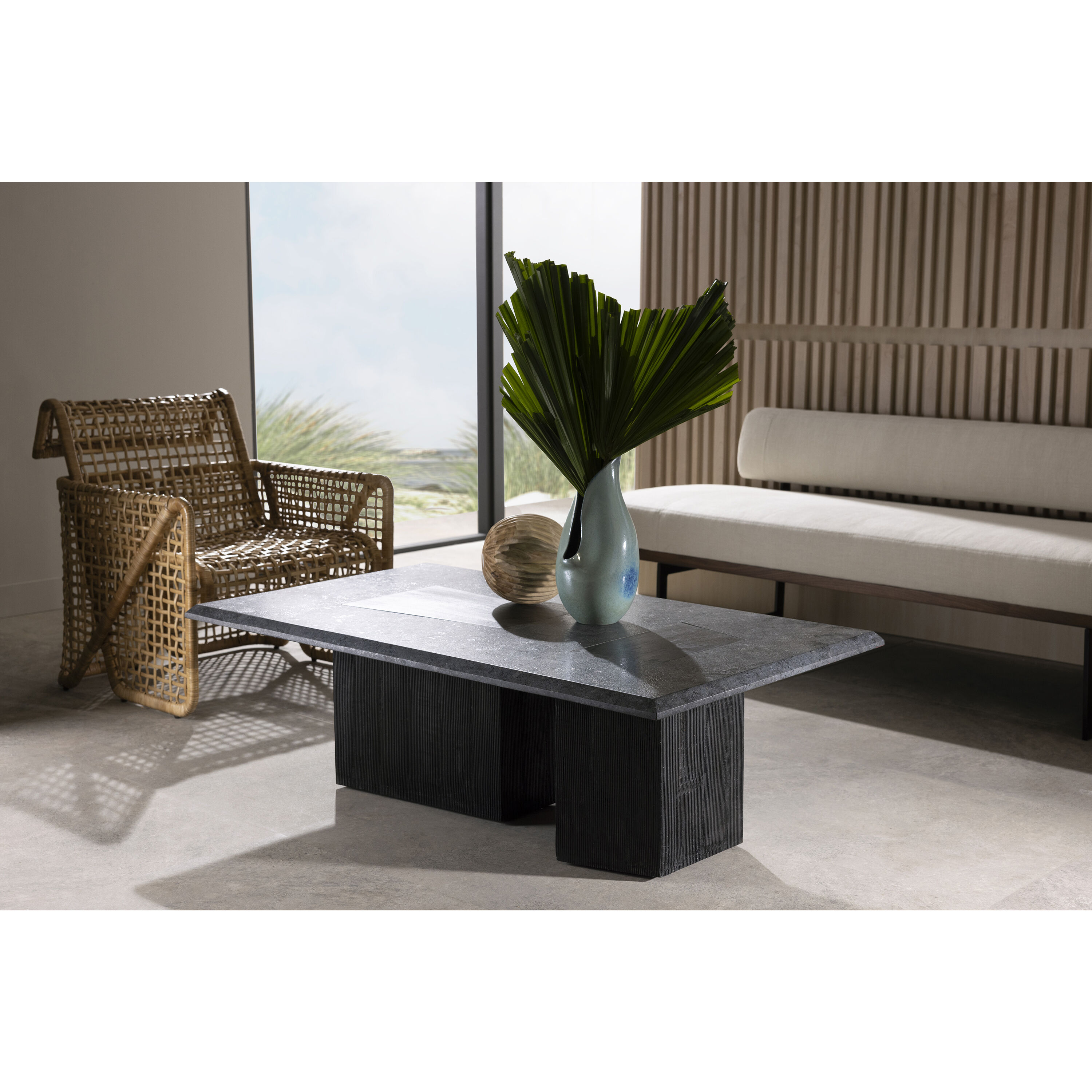 Vance 50 X 16 inch Charcoal Cocktail Table