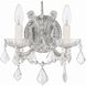Maria Theresa Sconce Wall Light in Clear Italian, Polished Chrome