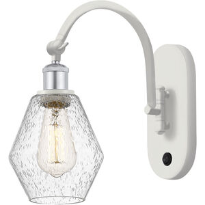 Ballston Cindyrella 1 Light 6 inch White and Polished Chrome Sconce Wall Light in Incandescent, Seedy Glass