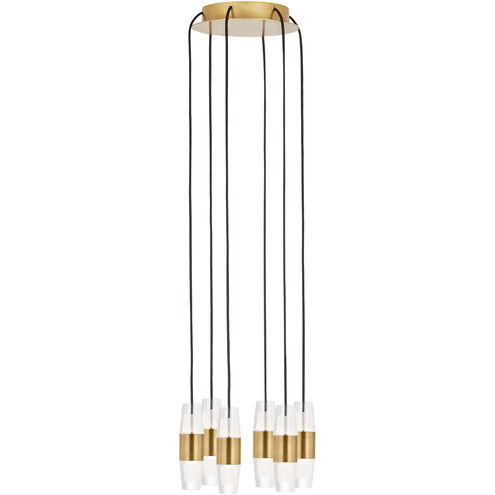 Sean Lavin Lassell 6 Light 10.3 inch Natural Brass Chandelier Ceiling Light