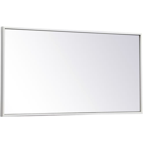 Monet 36 X 18 inch White Wall Mirror