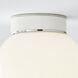 kate spade new york Monroe 1 Light 8.5 inch Polished Nickel Flush Mount Ceiling Light in Polished Nickel / Gloss White