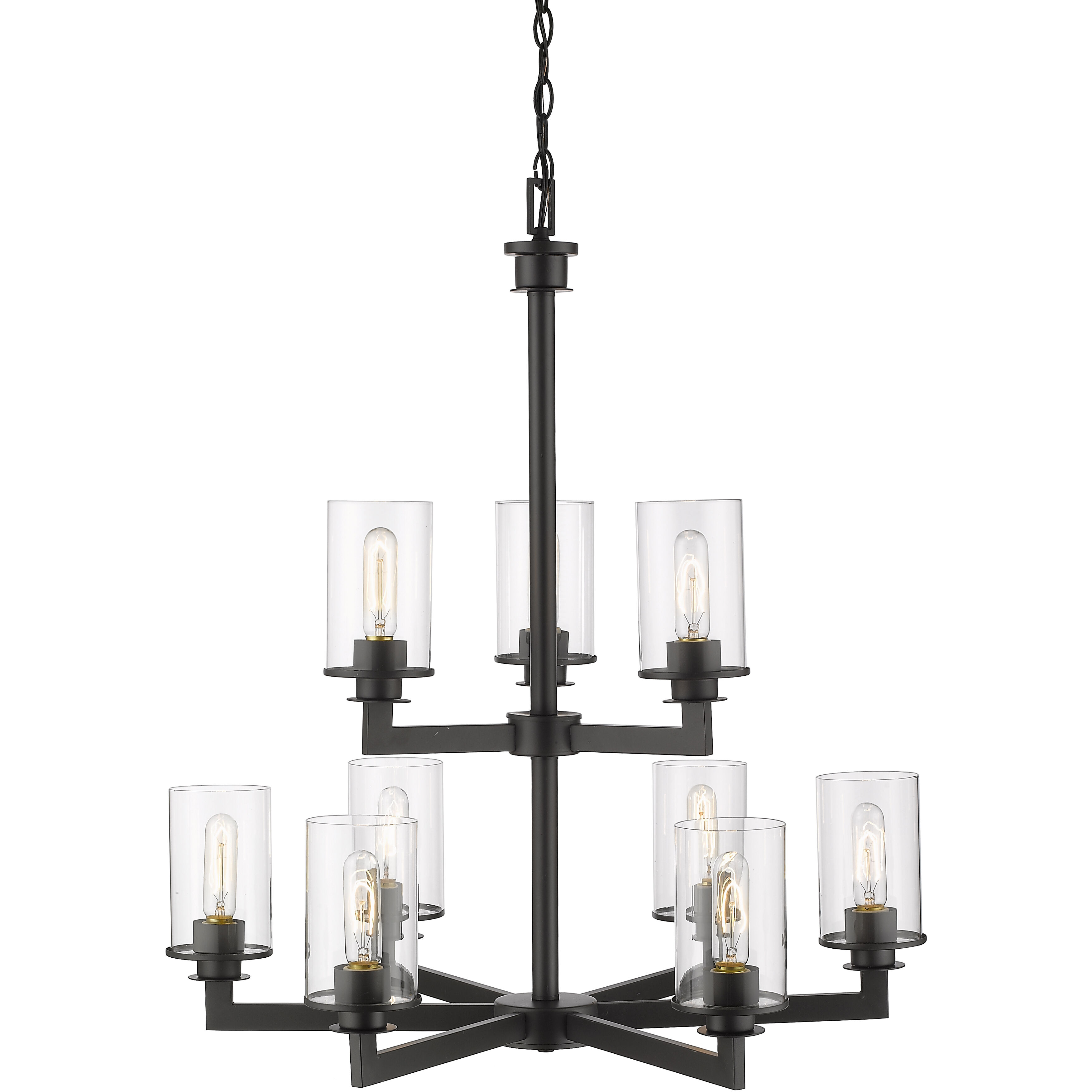 Savannah 9 Light 29 inch Bronze Chandelier Ceiling Light
