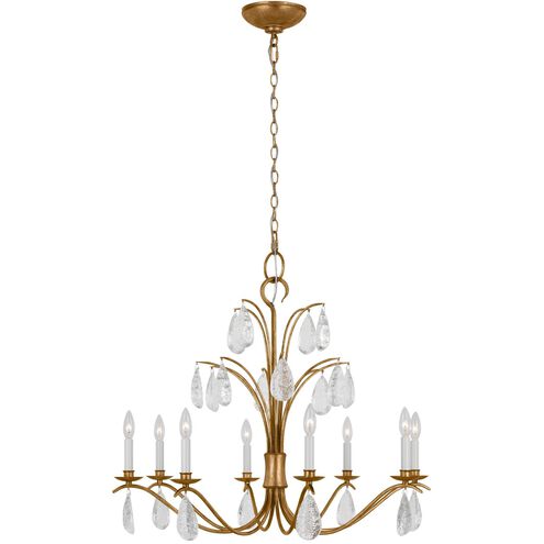 C&M by Chapman & Myers Shannon 8 Light 32.63 inch Antique Gild Chandelier Ceiling Light