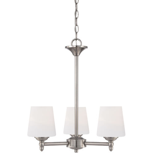 Darcy 3 Light 18.5 inch Brushed Nickel Chandelier Ceiling Light