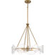Elora 6 Light 24 inch Legacy Brass Pendant Ceiling Light