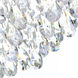 Dash 4 Light 18 inch Chrome Drum Shade Flush Mount Ceiling Light in Off White