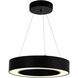 Ringer LED Black Chandelier Ceiling Light