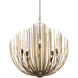 Florenza 8 Light 28 inch Legacy Brass and Dark Matte Black Chandelier Ceiling Light