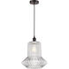 Edison Springwater 1 Light 12 inch Oil Rubbed Bronze Mini Pendant Ceiling Light