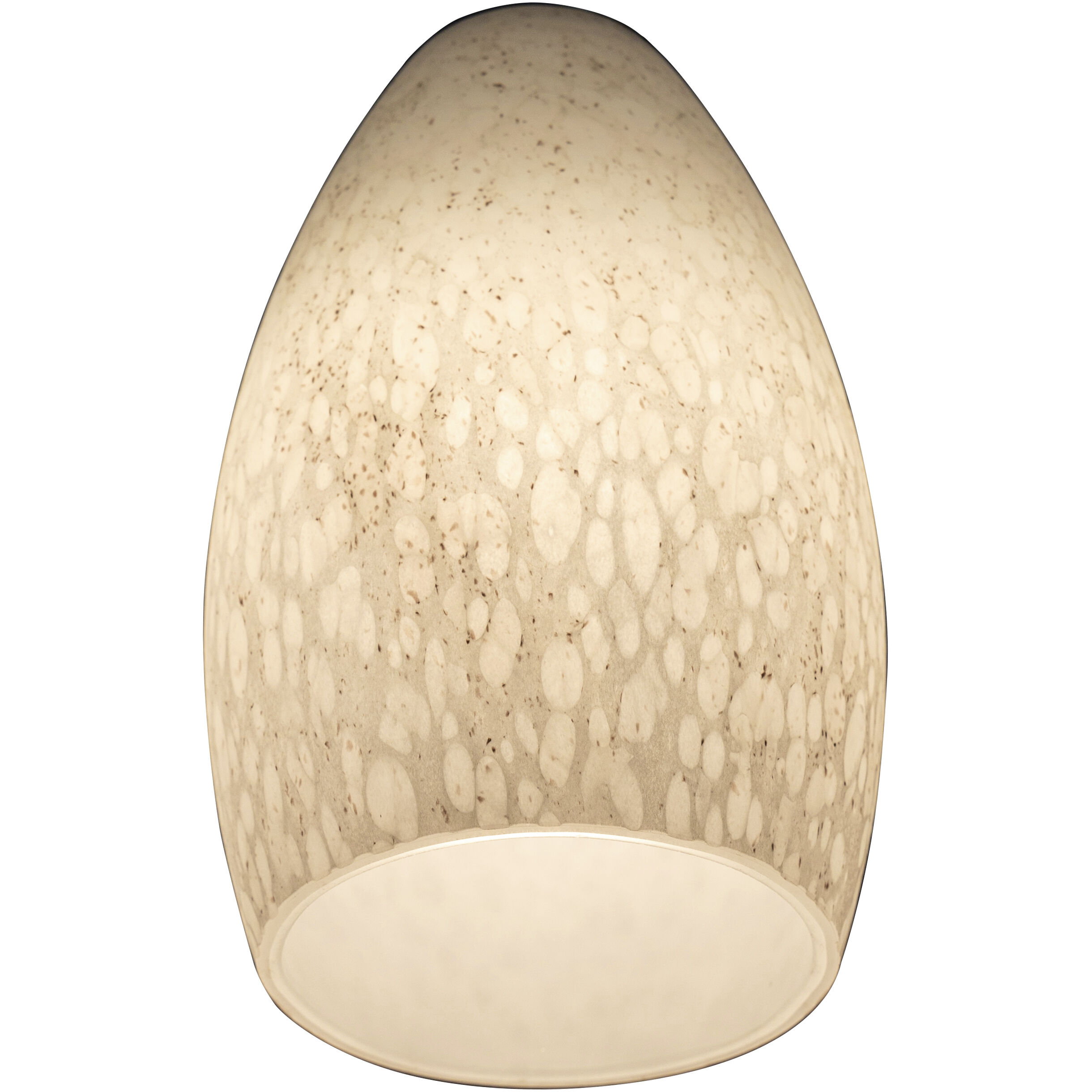 Merlot 5 inch Pendant Ceiling Light in White Stone