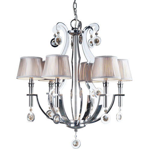 Rea 6 Light 28 inch Chrome Chandelier Ceiling Light