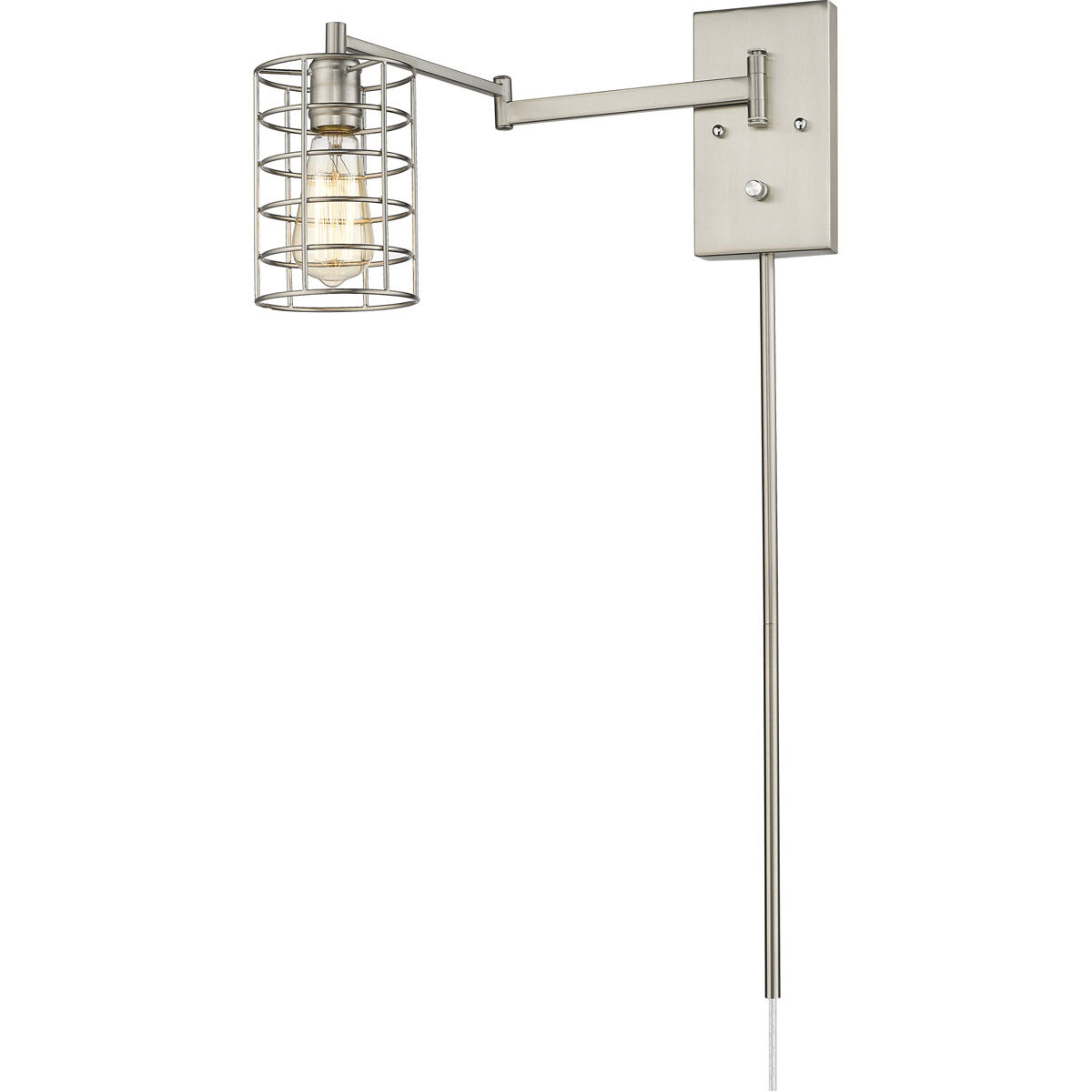 Jett 1 Light 5 inch Satin Nickel Sconce Wall Light