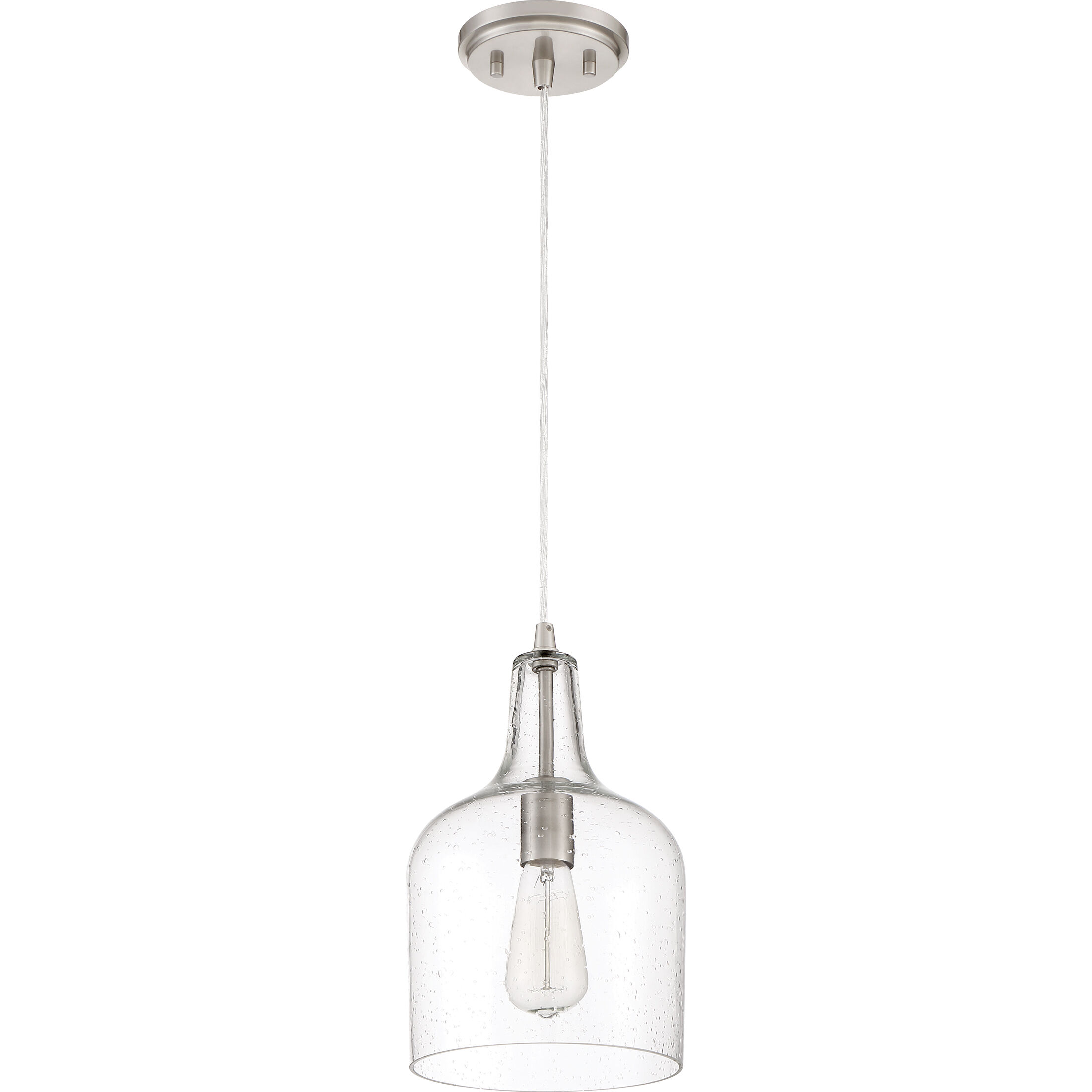 Anson 1 Light 8 inch Brushed Nickel Mini Pendant Ceiling Light