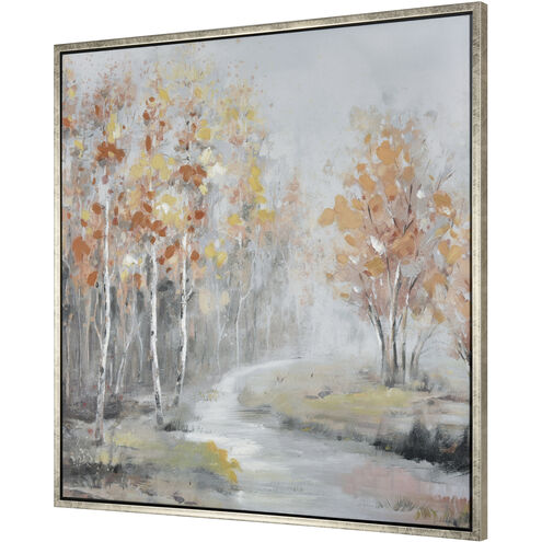 Edwards Forest Orange with Gray and Antique Gold Framed Wall Art