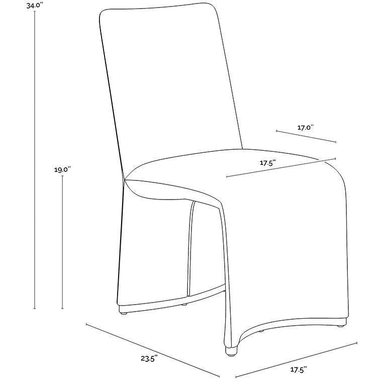 Iluka Danny Teal Dining Chair, Set Of 2