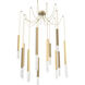 Axis XL LED 11 inch Gilded Brass Swag Multi-Pendant Ceiling Light