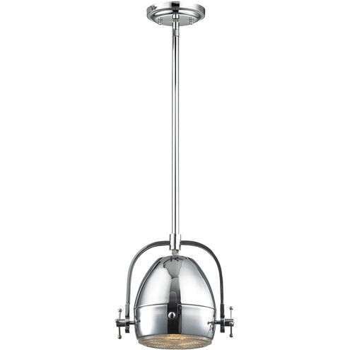 Urbano 1 Light 8 inch Polished Chrome with Clear Mini Pendant Ceiling Light